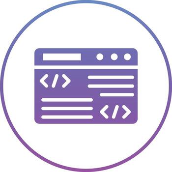 icono de vector de programación