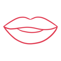 Female Lips Doodle png