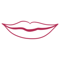 Red Woman Lips Outline png