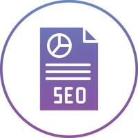 SEO Report Vector Icon