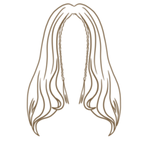 tresser coiffure contour png