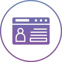 Web Portfolio Vector Icon