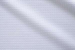 White sports clothing fabric football shirt jersey texture abstract background photo