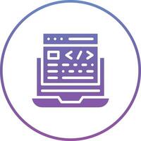 Website Coding Vector Icon