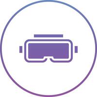 icono de vector de gafas vr