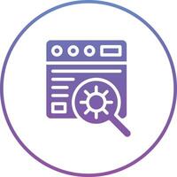 Website Bug Vector Icon