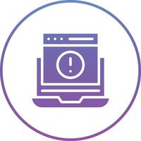 Website Error Vector Icon