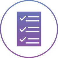 Tasks List Vector Icon