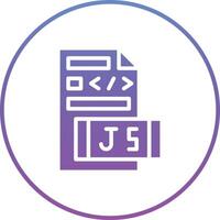 icono de vector de archivo javascript