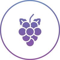 icono de vector de uvas