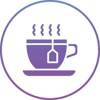 icono de vector de taza de té