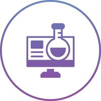 Online Chemistry Vector Icon