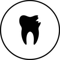 Broken Tooth Vector Icon