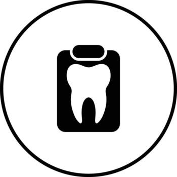 Tooth Analysis Vector Icon