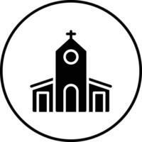 icono de vector de iglesia