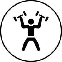 Weightlifter Vector Icon