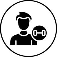 Gym Trainer Vector Icon