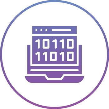 Binary Code Vector Icon
