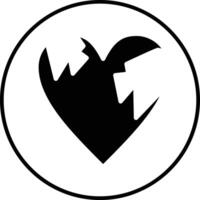 Heartbeak Vector Icon