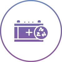 Battery Recycling Vector Icon