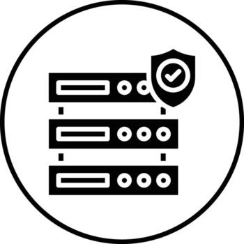 servidor seguridad vector icono
