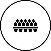 Egg Carton Vector Icon