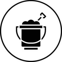 Sand Bucket Vector Icon