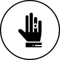 Ring in Hand Vector Icon