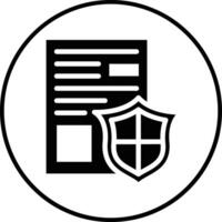 Secure Document Vector Icon Vector Icon