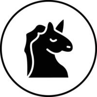 icono de vector de unicornio