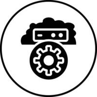 Cloud Setting Vector Icon