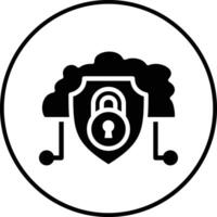 Cloud Security Vector Icon