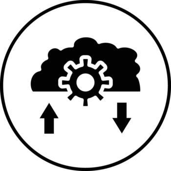 nube interfaz vector icono