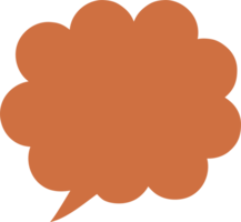 Red color speech bubble balloon icon sticker memo keyword planner text box banner, flat png transparent element design