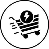 icono de vector de venta flash