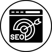 SEO Target Vector Icon