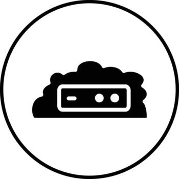 icono de vector de nube