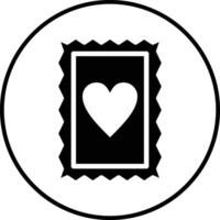 icono de vector de sello de caridad