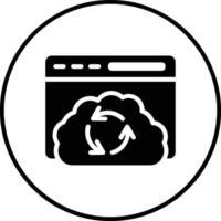 Cloud Sync Vector Icon