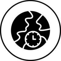 Time Zone Vector Icon