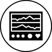 icono de vector de electrocardiograma