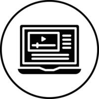 Online Course Vector Icon