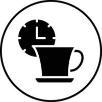 icono de vector de tiempo de té