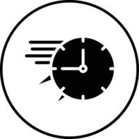 icono de vector de tiempo rápido