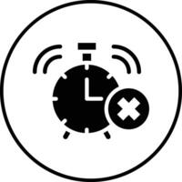 eliminar icono de vector de alarma