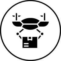 Drone Delivery Vector Icon