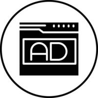 Website Ads Vector Icon