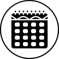 icono de vector de calendario