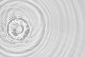 Abstract white transparent water shadow surface texture natural ripple background photo