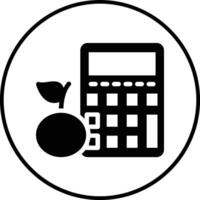 caloría calculadora vector icono